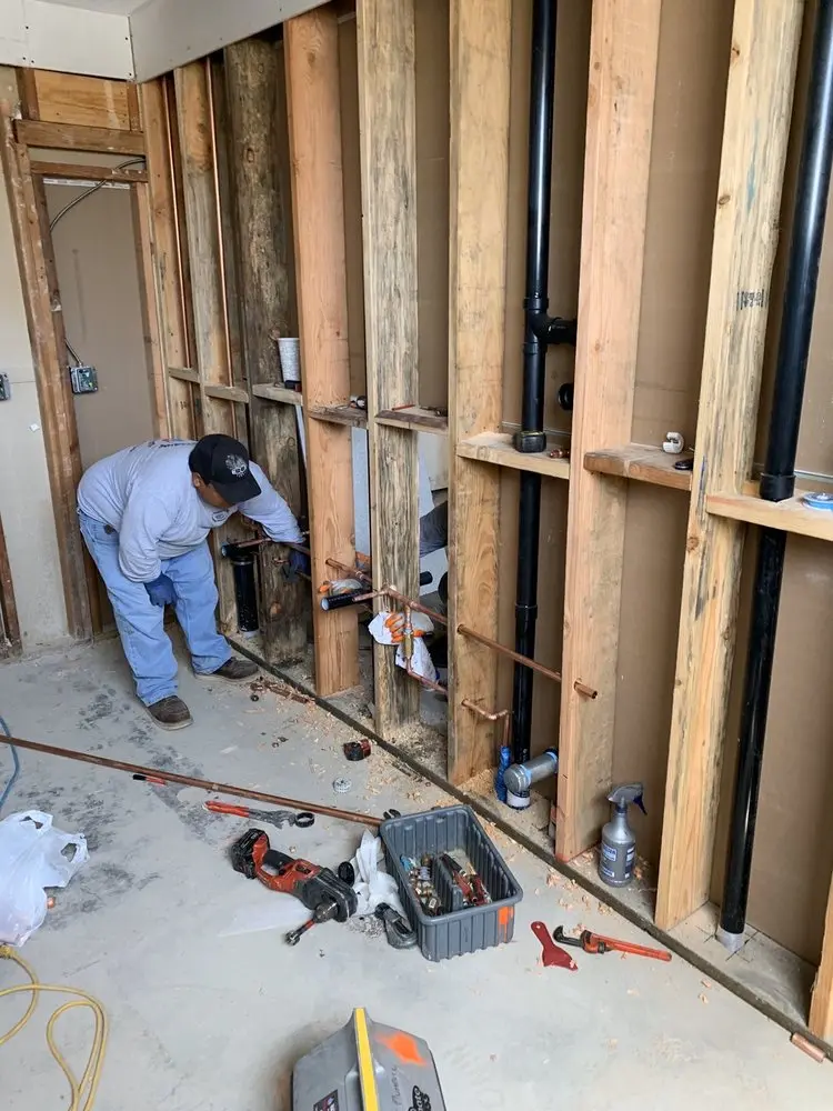 Commercial rough-in plumbing for Water Heater Replacement in Rosaryville